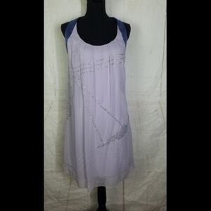 Max and Chloe lavender sequins shift dress